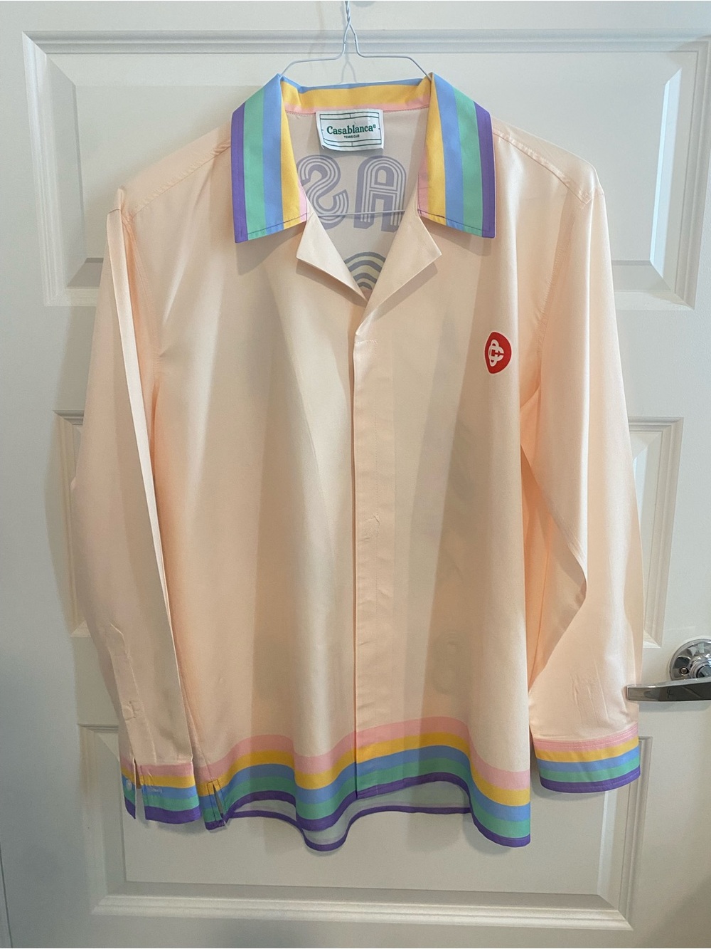 Casablanca Multicolor Silk Button Down Shirt - Picture 2 of 5